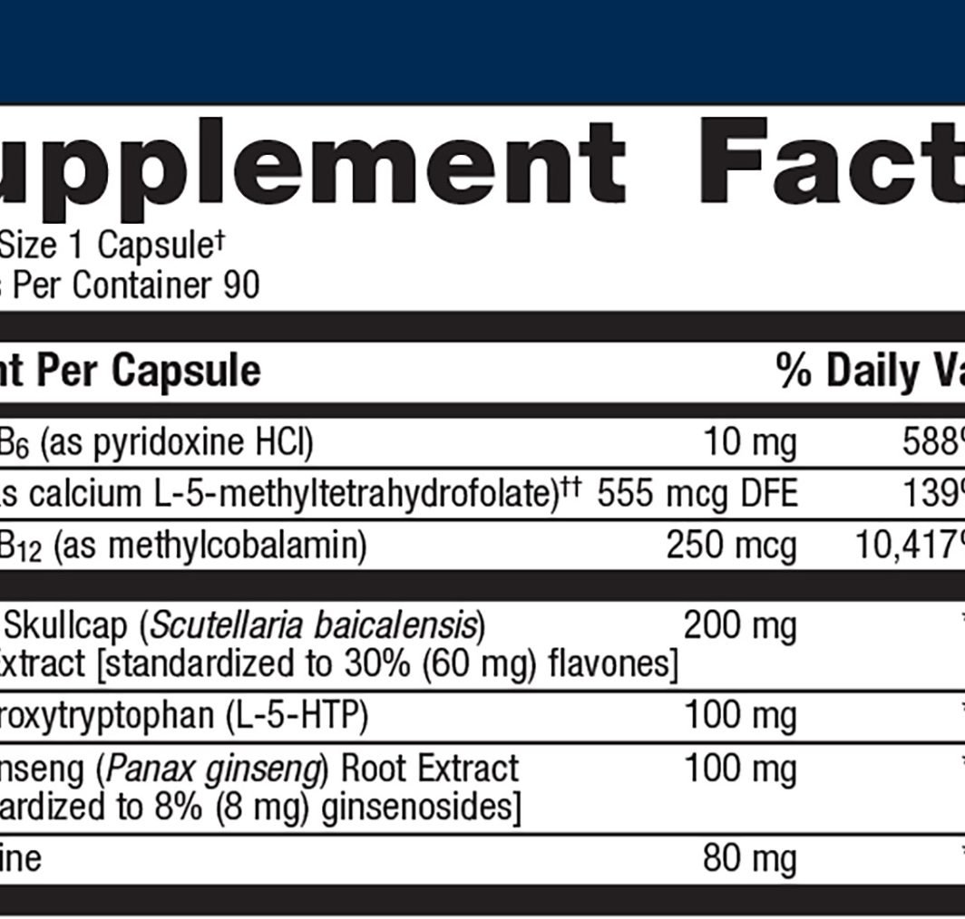 Serosyn supplement facts