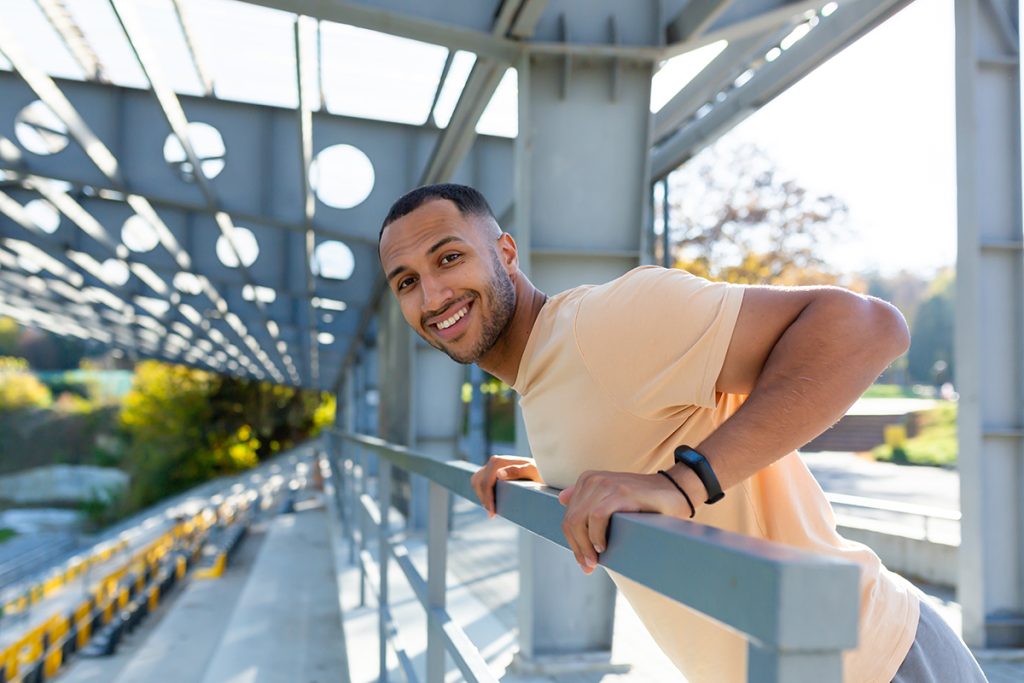 happy healthy man