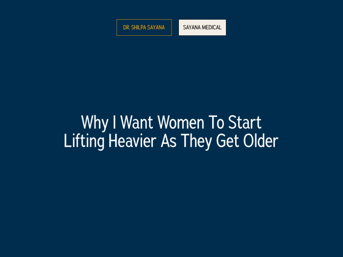 Why I Want Women to Start Lifting Heavier as They Get Older