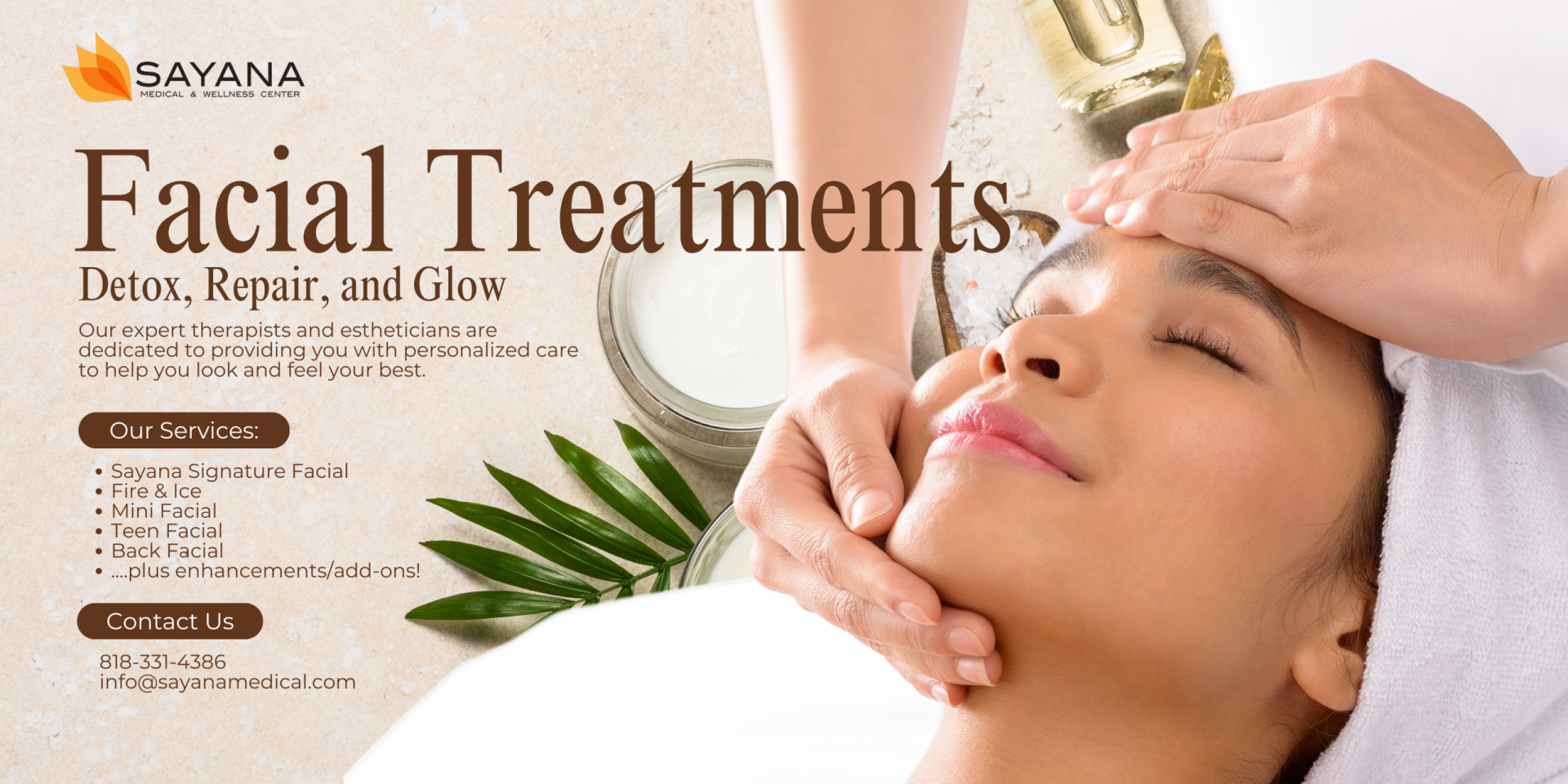 Facial Treatments Website Banner